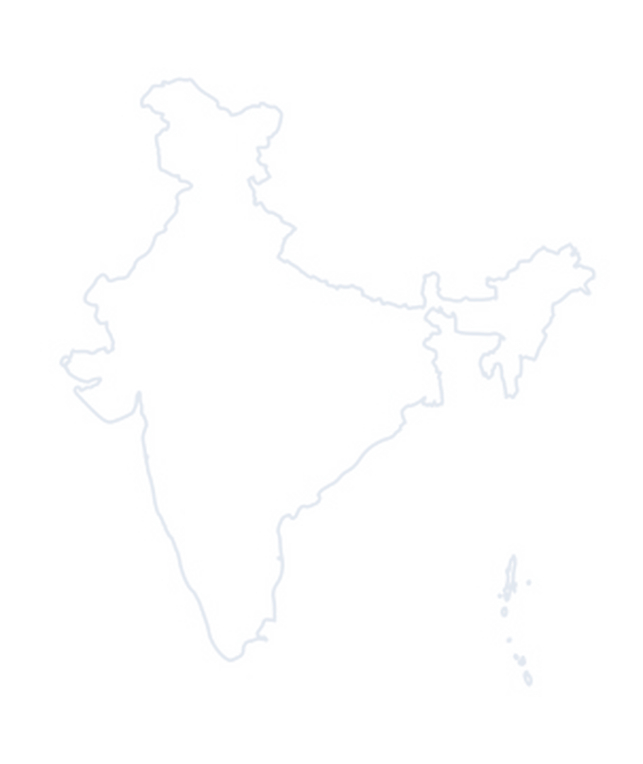 Outline map of India